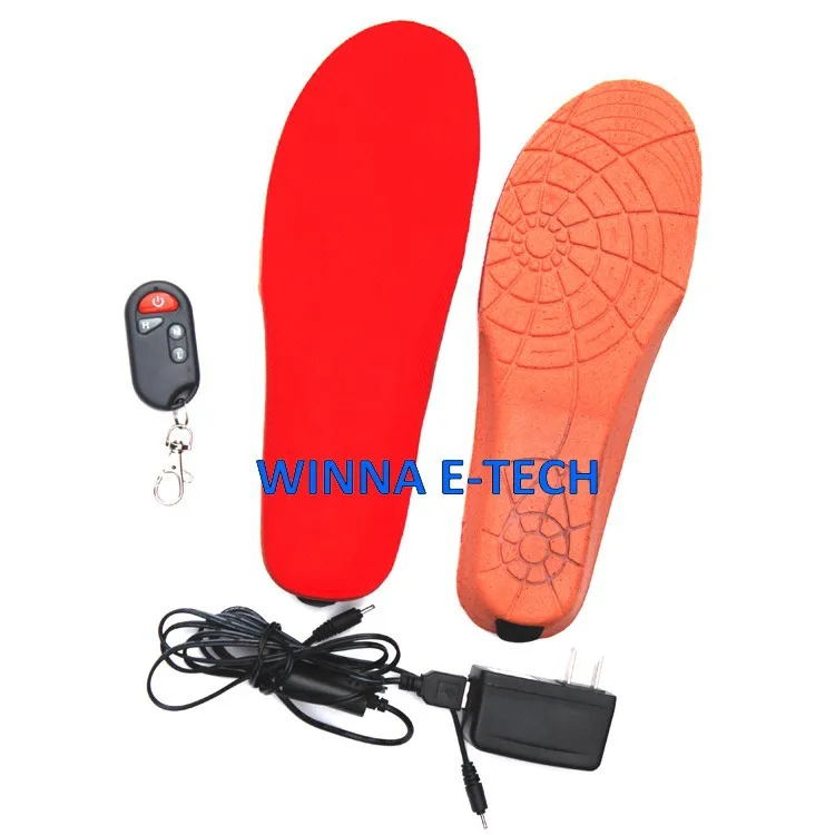 FREE SHIPPING Russian EU US Market Winter Shoes Accessories Electric Foot Warmer Foam Insole RED BLACK MEN\'S 41-46 WOMEN\'S 35-40