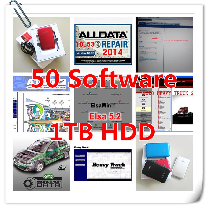  2017 nueva llegada Alldata y mitchell on demand 2015 + ElsaWin 52 + vívido taller + gerente ect tod