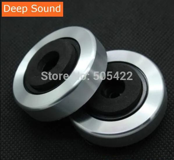 4pcs/lot Speaker Generic Isolation Feet Pad Stand Aluminum Plastic 45*15mm | Электроника
