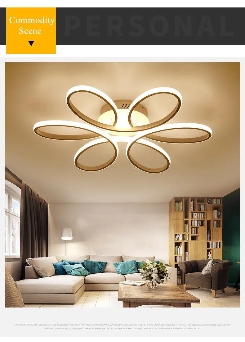Surface Mounted Modern Ceiling Lights For Living room Kitchen Bedroom Remote Control Indoor Lighting Ceiling Lamp Fixtures 3