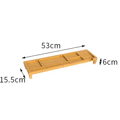 Креативный Настольный органайзер, офисный органайзер, бамбуковая клавиатура, Настольный ящик для хранения для сотового телефона, ручки, карты, Органайзер - Цвет: A