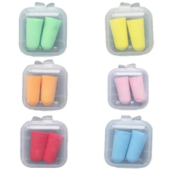 Bouchons d'oreilles confortables en mousse à rebond lent, protection du sommeil, emballage en boîte 