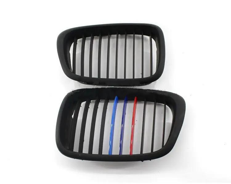 2pcs Matt black 3COLOR Front Gloss Kidney Grille &amp ///M sticker for BMW 5 Series E39 NEW 1999-2003 | Автомобили и мотоциклы