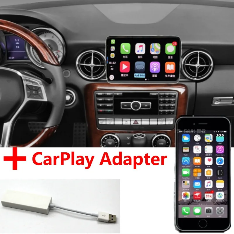 

Liandlee Car Multimedia Player NAVI For Mercedes Benz SLK SLC MB R172 2009~2018 Original CarPlay Adapter Radio GPS Navigation