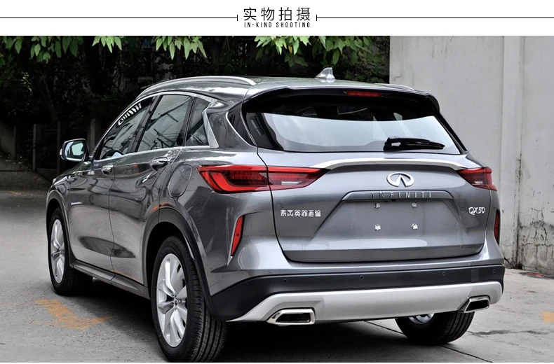 لإنفينيتي QX50 2018 2019 حامل سقفي القضبان شريط حامل الحقائب القضبان أعلى عبر رفوف السكك الحديدية صناديق سبائك الألومنيوم 2 قطعة