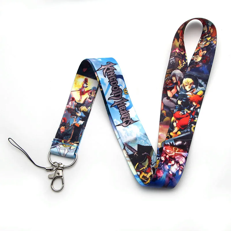 

V214 Kingdom Hearts Cosplay Game Straps Lanyard ID Badge Neck Straps Rope Chain Necklace Jewelry