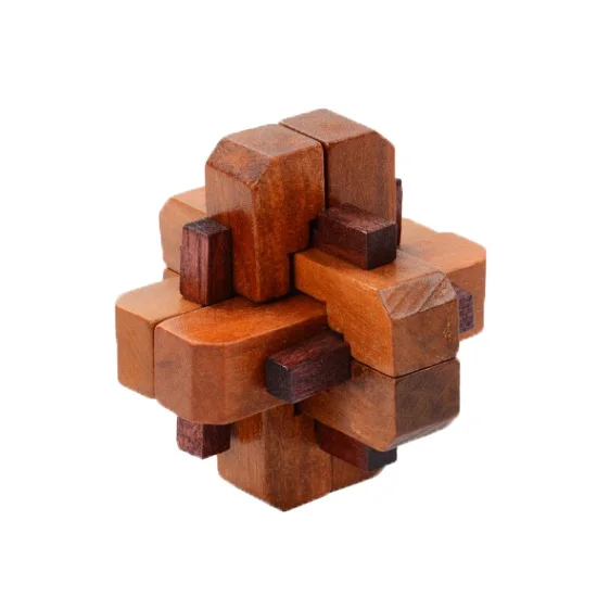 Chanycore детские развивающие деревянные игрушки 3D головоломка Kong Ming Luban замок куб головоломка fs детские подарки 4244