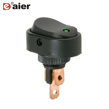 

100PCS ASW-20D 12V LED Illuminated Car Rocker Switch 12MM ON OFF Military Style