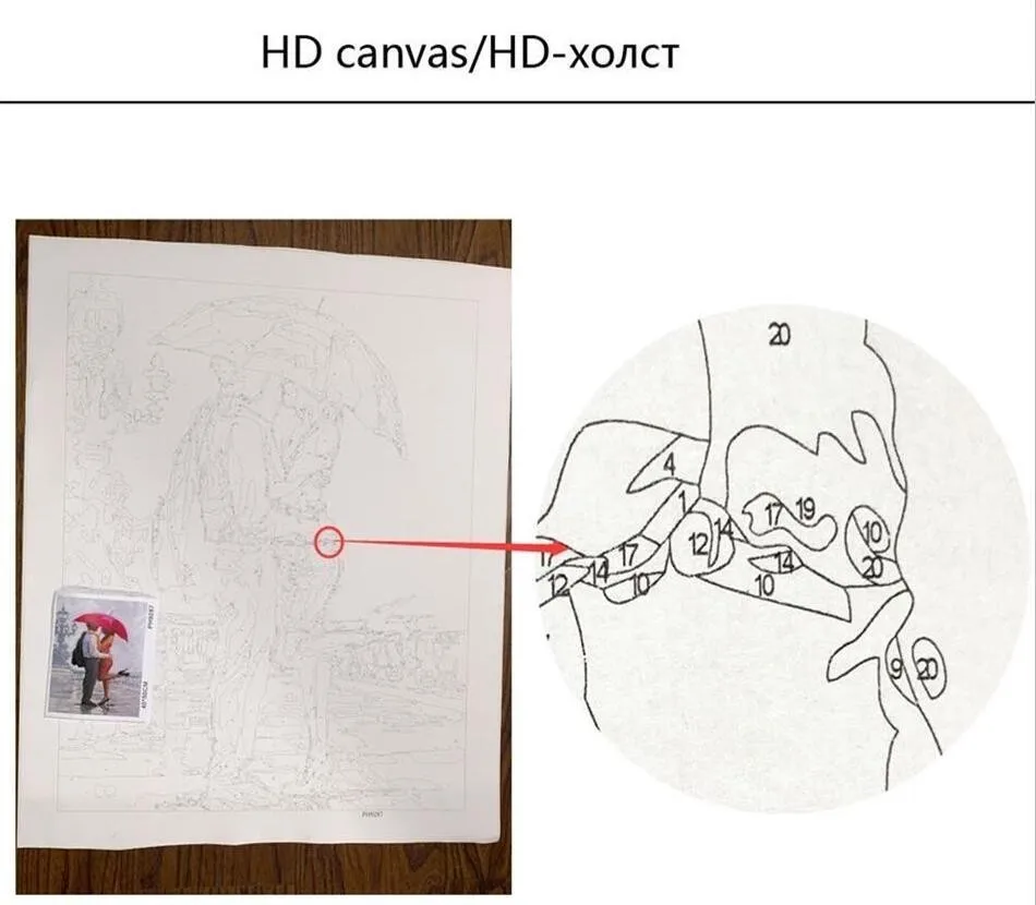 BAISITE DIY картина маслом в рамке по номерам цветы картины холст живопись для гостиной стены Искусство домашний декор Y5067