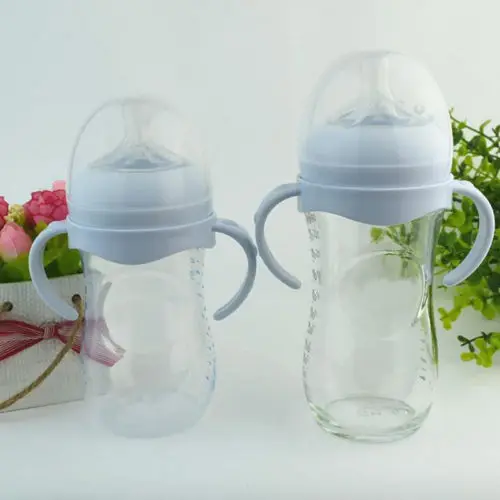 Bottle Grip Handle for Avent Natural Wide Mouth PP Glass Baby Feeding Bottle Grip Cases Feeding Accessory