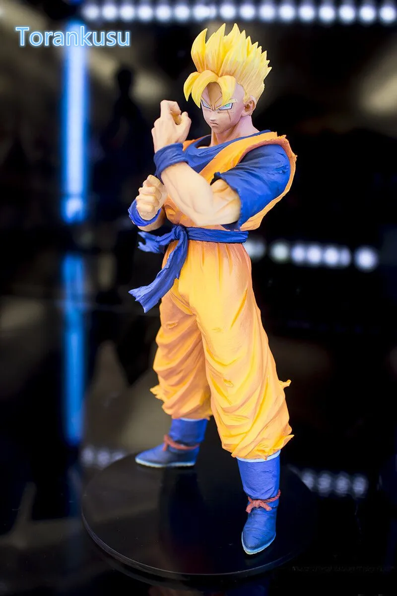 

Dragon Ball Z Action Figure Resolution of Soldiers Son Goku Gohan Vegeta Trunks Satan Super Saiyan Original Banpresto Model Toy