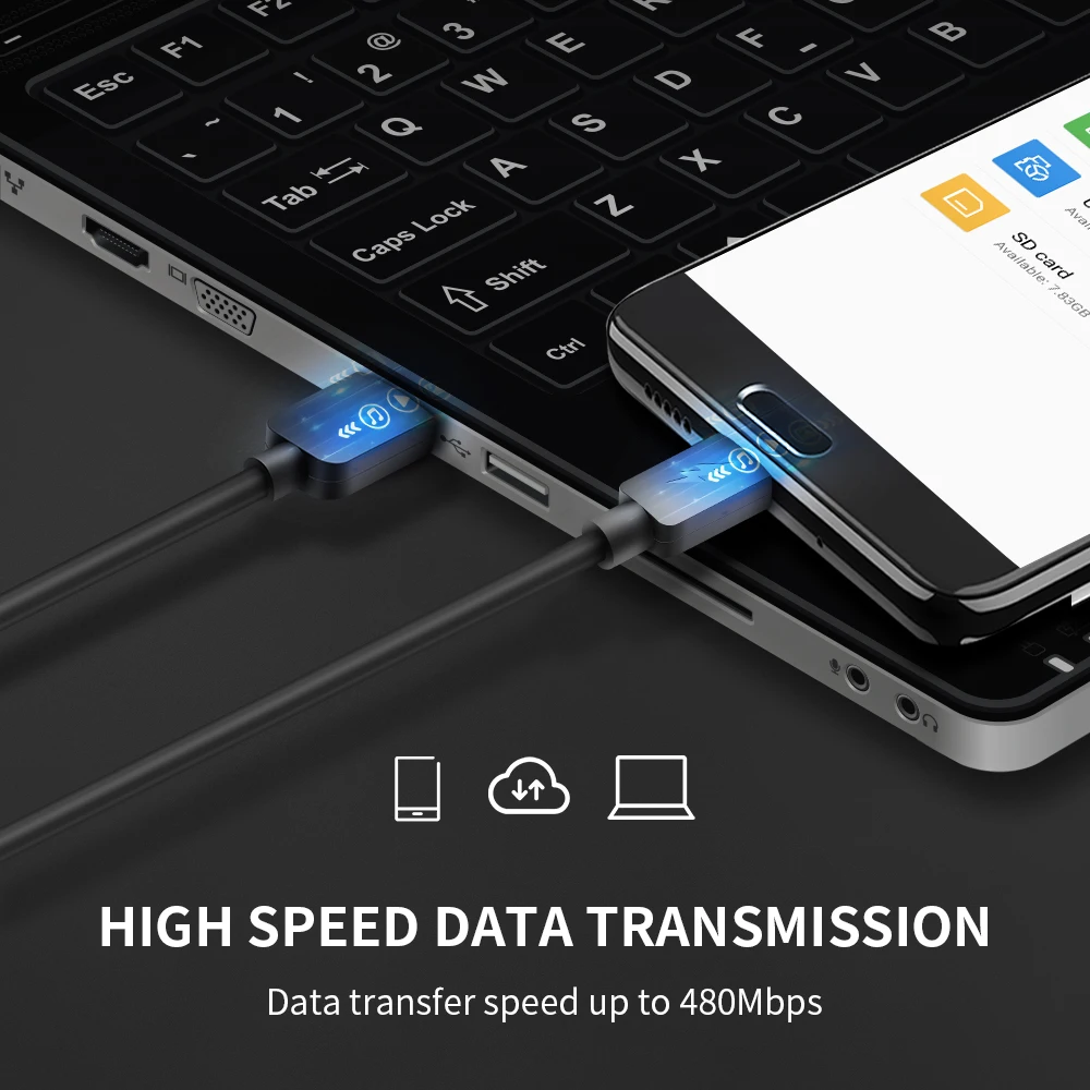 Rocketek Quick Charge USB C type кабель 5A для huawei Lite Pro usb зарядный P10 P20 P30|Кабели мобильных