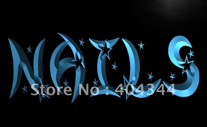 LB596- Nail Star Decor Beauty Salon NR светодиодная неоновая световая вывеска | Дом и сад