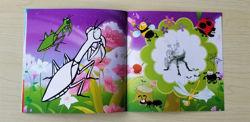 22 Pages Insect Style Secret Garden Painting Drawing Kill Time Book Will Moving DIY Children's Puzzle Magic Coloring Book 22 Pages Insect Style Secret Garden Painting Drawing Kill Time Book Will Moving DIY Children's Puzzle Magic Coloring Book