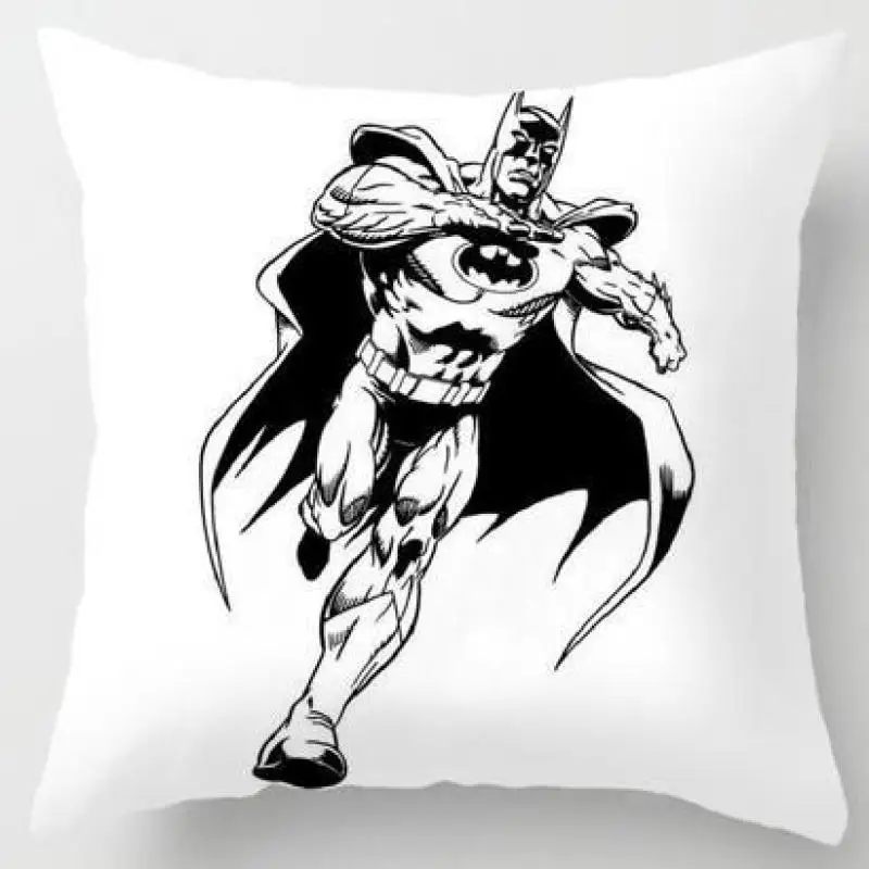 Black And White Cartoon Cushion Cover Mask Animated Action Figure Anime Plush Pillow Case Kids Party Decor Supplies For Boy Gift Black And White Cartoon Cushion Cover Mask Animated Action Figure Anime Plush Pillow Case Kids Party Decor Supplies For Boy Gift