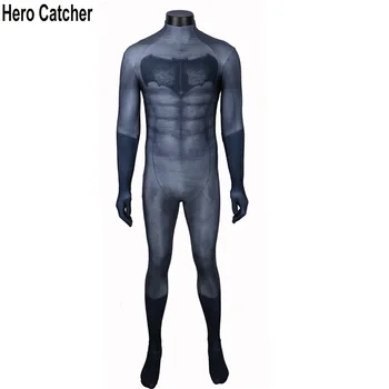 

Hero Catcher New Arrival Batman Costume Spandex Muscle Batman Suit Adult For Halloween