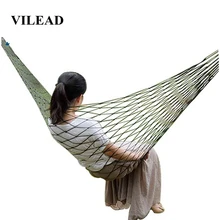 VILEAD Portable Nylon Camping Hammock Thick Mesh Net Sleeping Bed Camping cot for Outdoor Hiking Garden Bearing 150kg 270*80cm