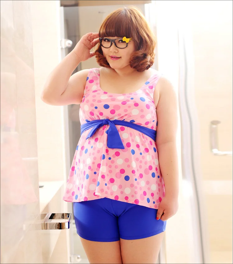 Big Size tankini swimwear high waisted swim suit sets cheap modest