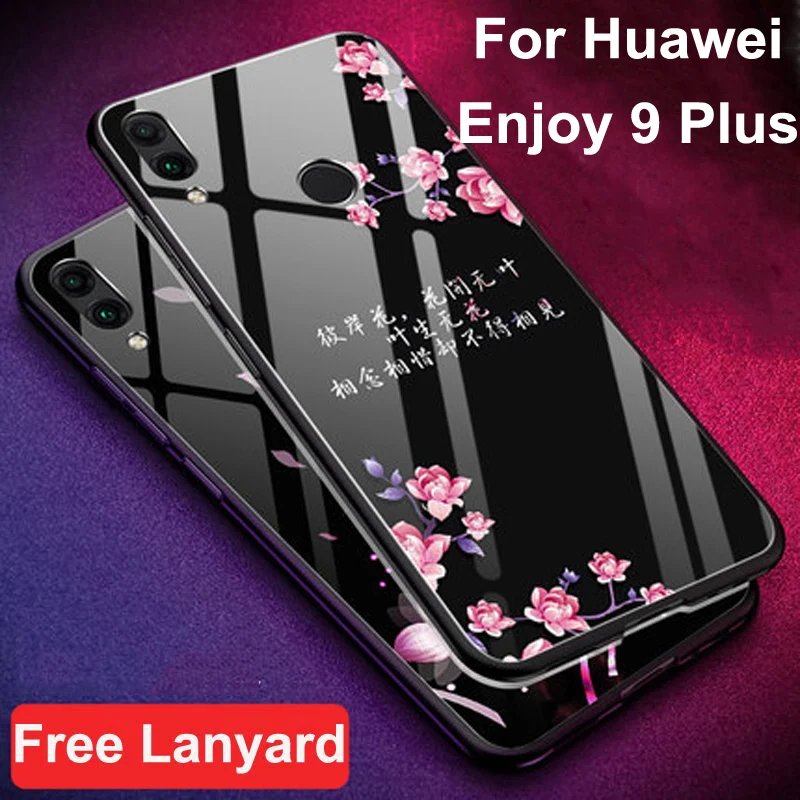 Чехол из закаленного стекла для Huawei Enjoy 9 Plus JKM AL00 мягкий силиконовый чехол с