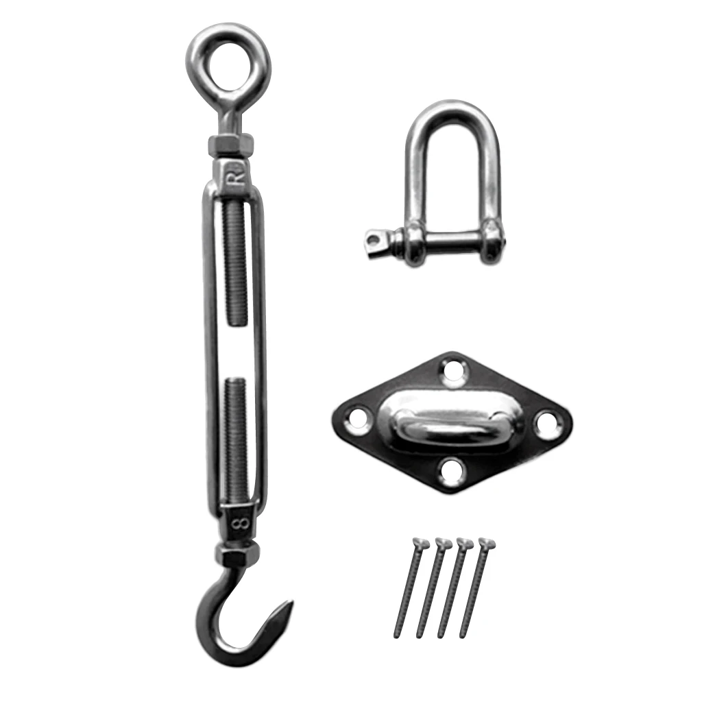 Buy 3 Pcs Heavy Duty Triangle Shade Sail Hardware Kit