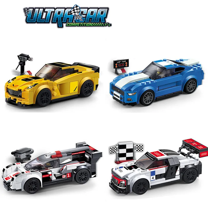 

Super Racing Series Mustang GT Model Building Blocks Kit Bricks Toys Kids Birthday Christmas Gifts Compatible with Legoinglys