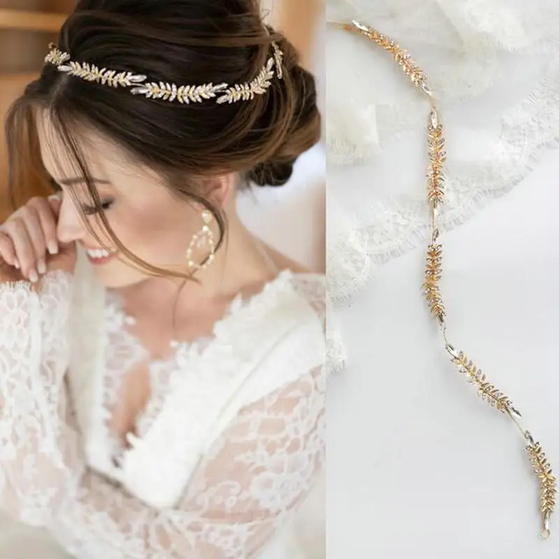 

Simple Rhinestone Headband Bridal Wedding Hair Accessories Pretty Bridal Hair Vine