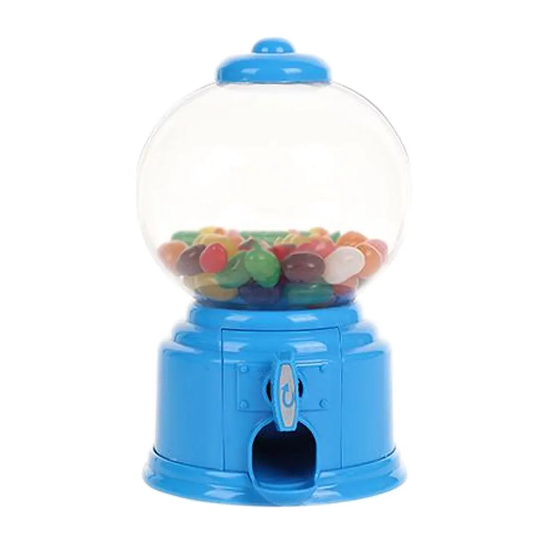 Мини конфеты машина пузырьковый аппарат для продажи жевательных резинок-шариков монета банк детские игрушки складская цена Рождественский подарок на день рождения - Цвет: Синий