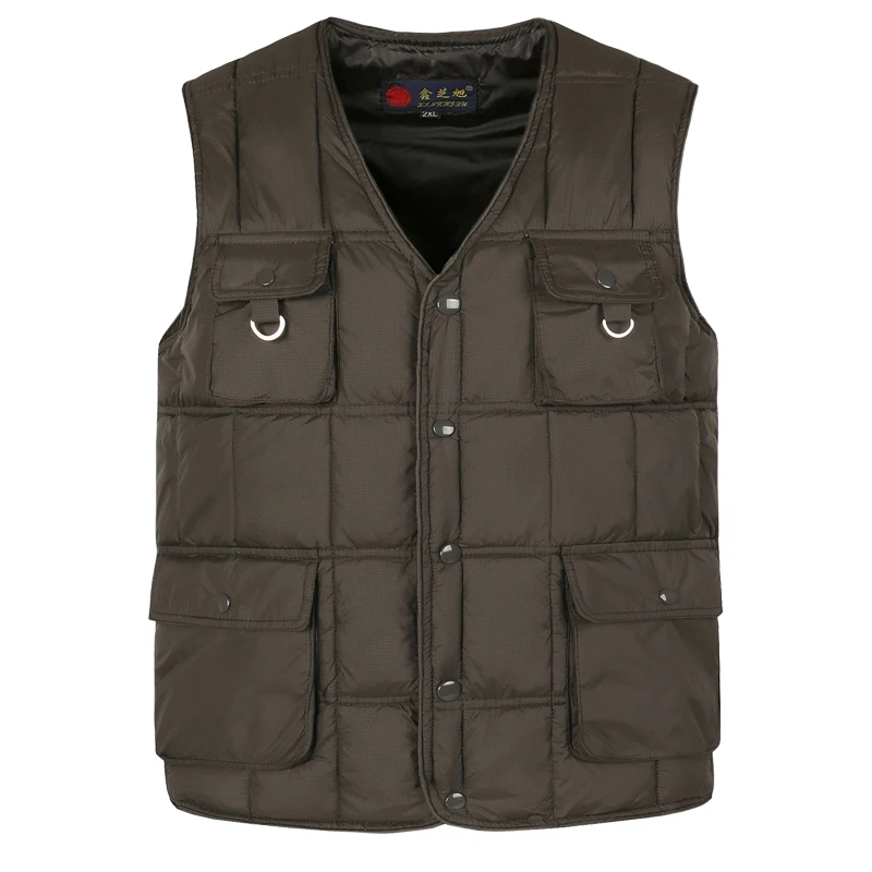 Men Winter Vest Jacket Sleeveless Fashion Casual Coats 2017 New Brand