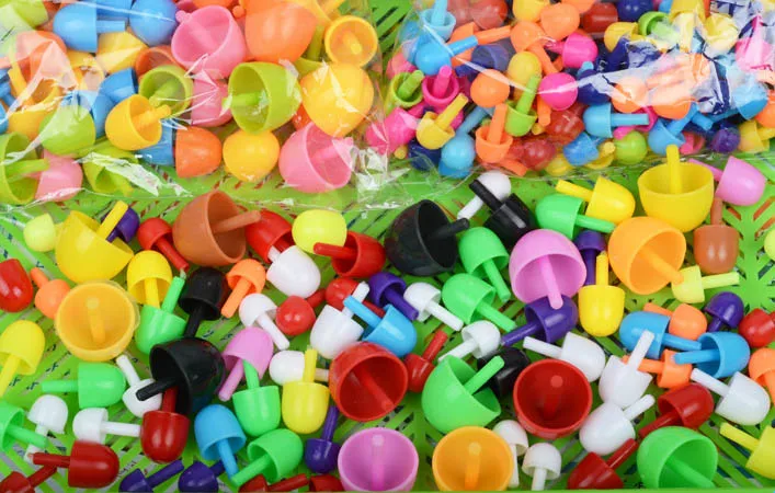 Дети DIY Творческий Соединенные игрушки 296 шт. Building Block гриб ногтей красочные гранул пластик для детей подарок
