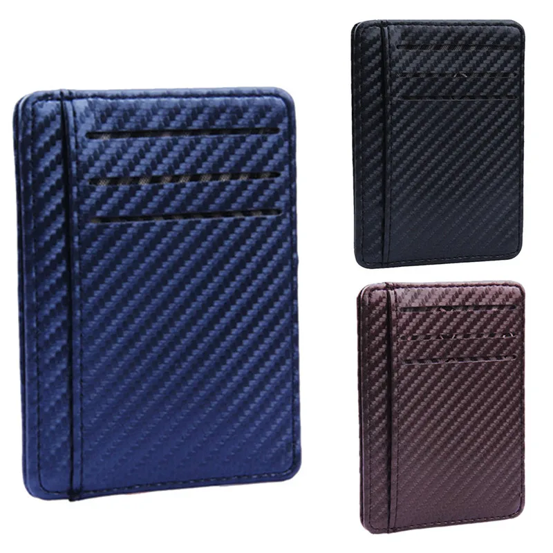 

Wallets Men Slim Minimalist Front Pocket Cardholder Blocking billeteras para hombre portafoglio uomo carteira masculina