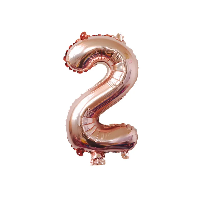 32 дюйма, розовое золото, цифры, воздушные шары, надувной воздушный шарик, цифра, фольга, шары с днем рождения, вечеринки, свадебные украшения, шар - Цвет: Rose gold