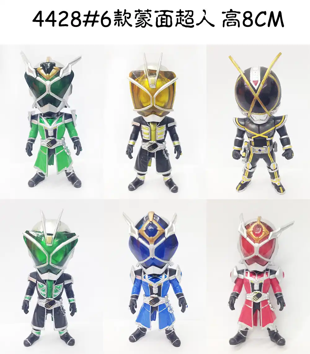Baru 8 Cm 6 Pcs Lot Masked Rider Riderman Brinquedos Action