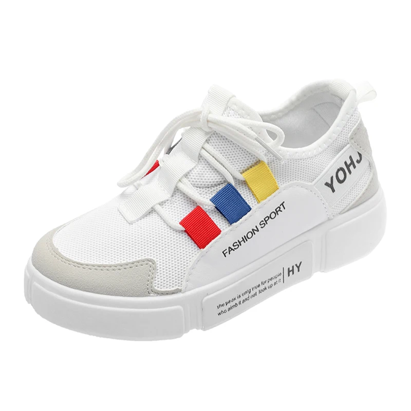 

White Mesh Shoes Women Running Shoes 2019 Spring New Korean Breathable Lace Up Platform Sneakers Womens Shoes Casual Shoes Woman