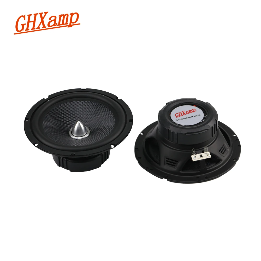 GHXAMP 6 5 дюймов 40 Вт Bullet Full Range Автомобильный CD динамик Woofer стекло Fber низкочастотный