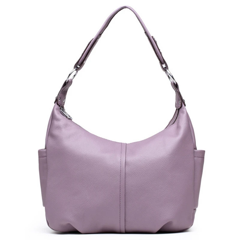 Yufang женская сумка из натуральной кожи женская сумка на плечо однотонная Повседневная сумка-мессенджер простая классическая женская сумка через плечо - Цвет: purple