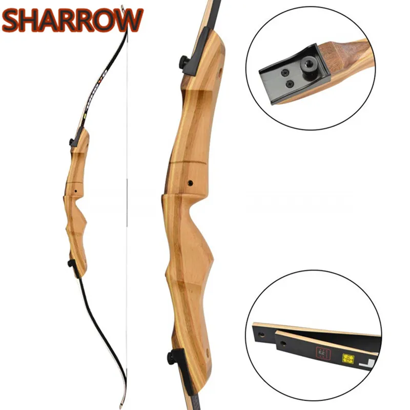 

1Pc 68" 70" Takedown Recurve Bow 24-40Lbs Hunting Traditional Longbow Wooden Riser For Outdoor Shooting Archery Accessories