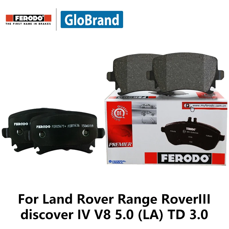 4pieces/set Ferodo Front Car Brake Pads For Land Rover Range Rover III discover IV V8 5.0 (LA