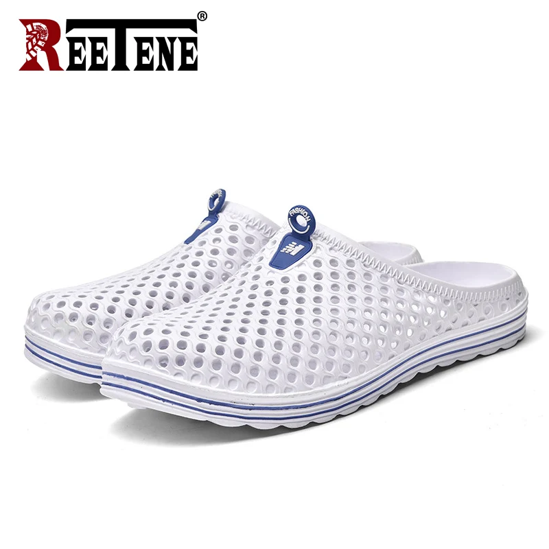REETENE 2019 Men Shoes Beach Casual Men'S Slippers Hollow Out Breathable Shoes Men Flip Flops Summer Casual Soft Male Slippers REETENE 2019 Men Shoes Beach Casual Men'S Slippers Hollow Out Breathable Shoes Men Flip Flops Summer Casual Soft Male Slippers