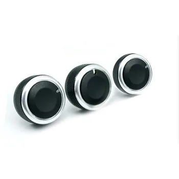 

Auto Air Conditioning Knob AC Knob Decoration Ring For Volkswagen Vw 08-13 Bora Jetta Mk5 Touran Passat B6 3pcs/Lot