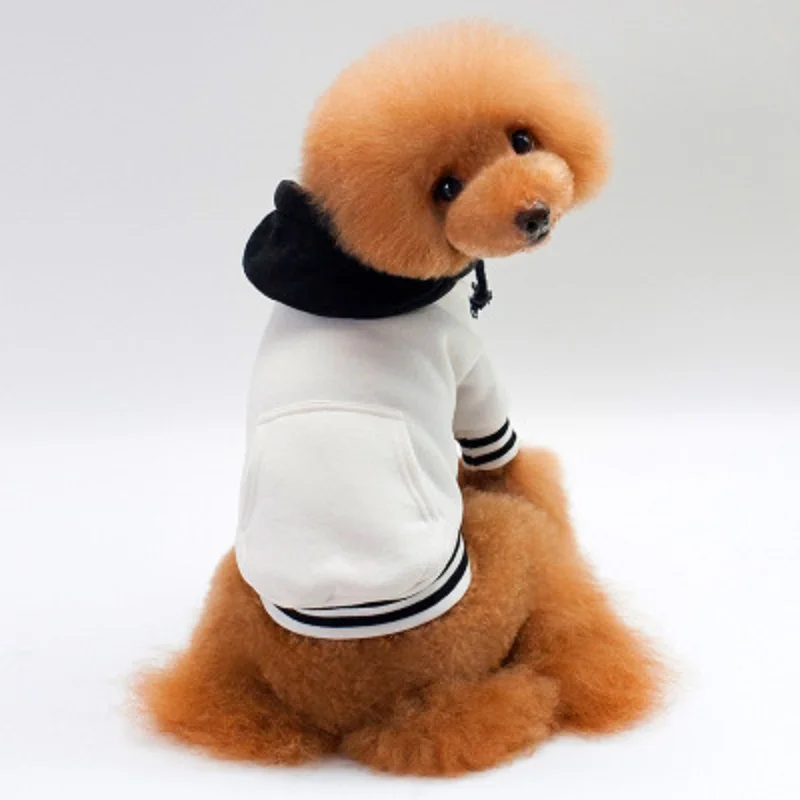 Коралловый флисовый жилет для собак, одежда для собак, одежда для маленьких собак, средний и большой размер, куртка, одежда для S-2XL - Цвет: white