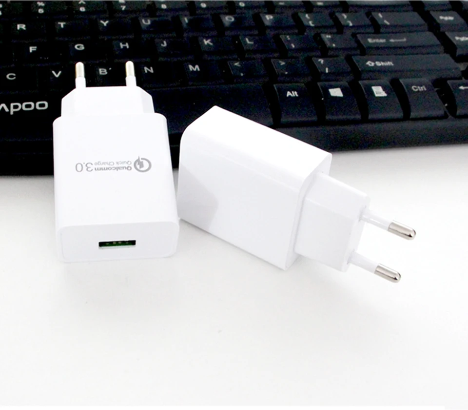 Quick Charge QC 3.0 USB Mobile Phone Chargers EU Conversion Plug Adapter Travel Wall For Universal Mobile Phone Fast Charging (13)