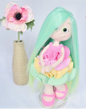 

crochet toys amigurumi doll girl number WS0027