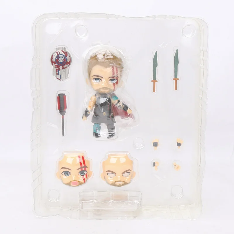 863 thor no box 10 см игрушки Marvel Nendoroid 1037 Мстители эндшпиль Железный человек паук ПВХ Фигурка Железный Паук супер герой Коллекционная модель - Цвет: 863 thor no box