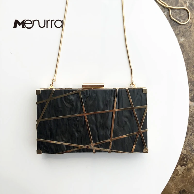 

Design Acrylic Decoration Clutches Women Evening Bags Party Wedding Hand Bag Chain Crossbody Purses Wallet Clutch