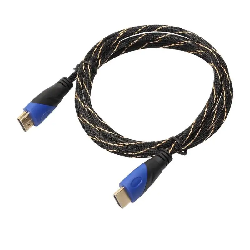 Плетеный кабель HDMI 720 P/1080 P 1 м-15 м для PS3/playstation 3/Xbox 360/HDTV мужской на Мужской HDMI 1,4 V1.4 AV HD 3D кабели