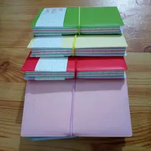 300 шт конфетных цветов модные милые очаровательные мини смайлики бумажный блокнот ежедневник для заметок книга кожа блокноты канцелярские Pocketbook