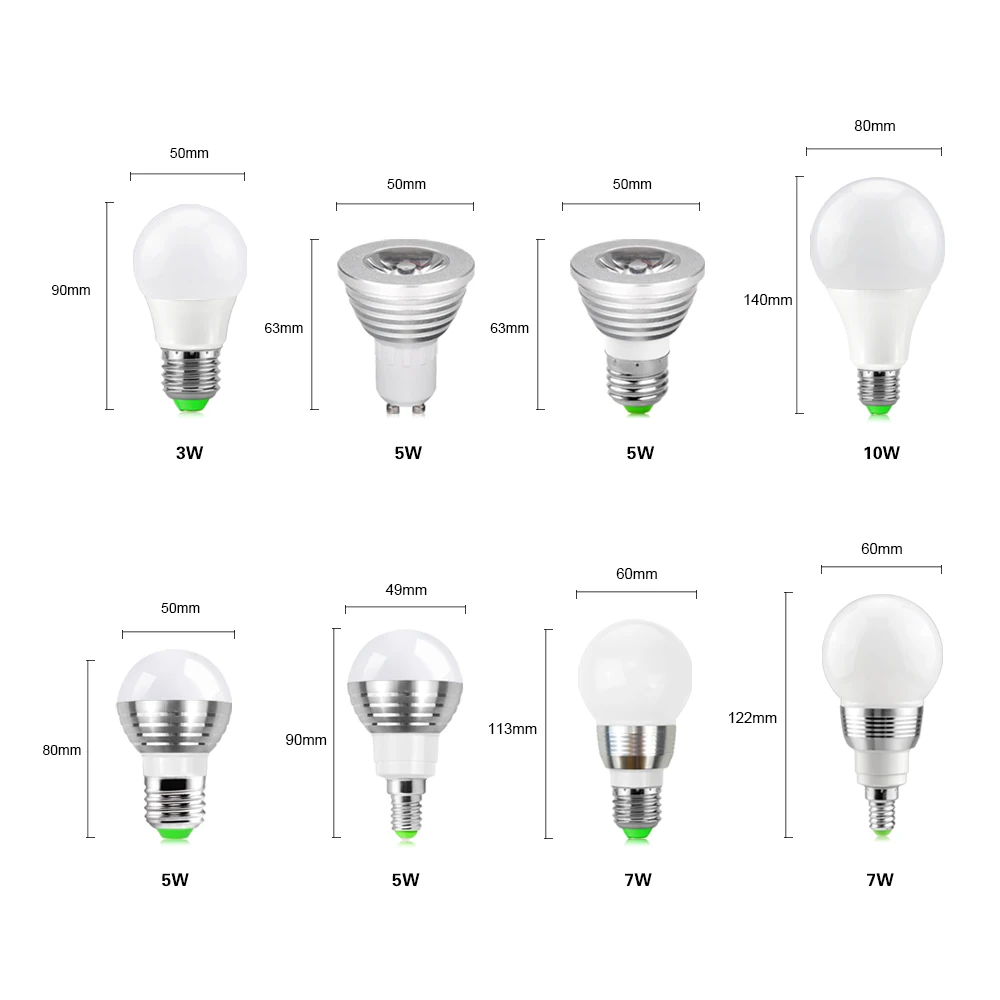 5 Вт 7 Вт 10 Вт RGB Светодиодный точечный светильник, лампа с шариками-пузырьками, E27, E14, GU10, AC85-265V, Диммируемый волшебный праздник, RGB светильник ing+ пульт дистанционного управления