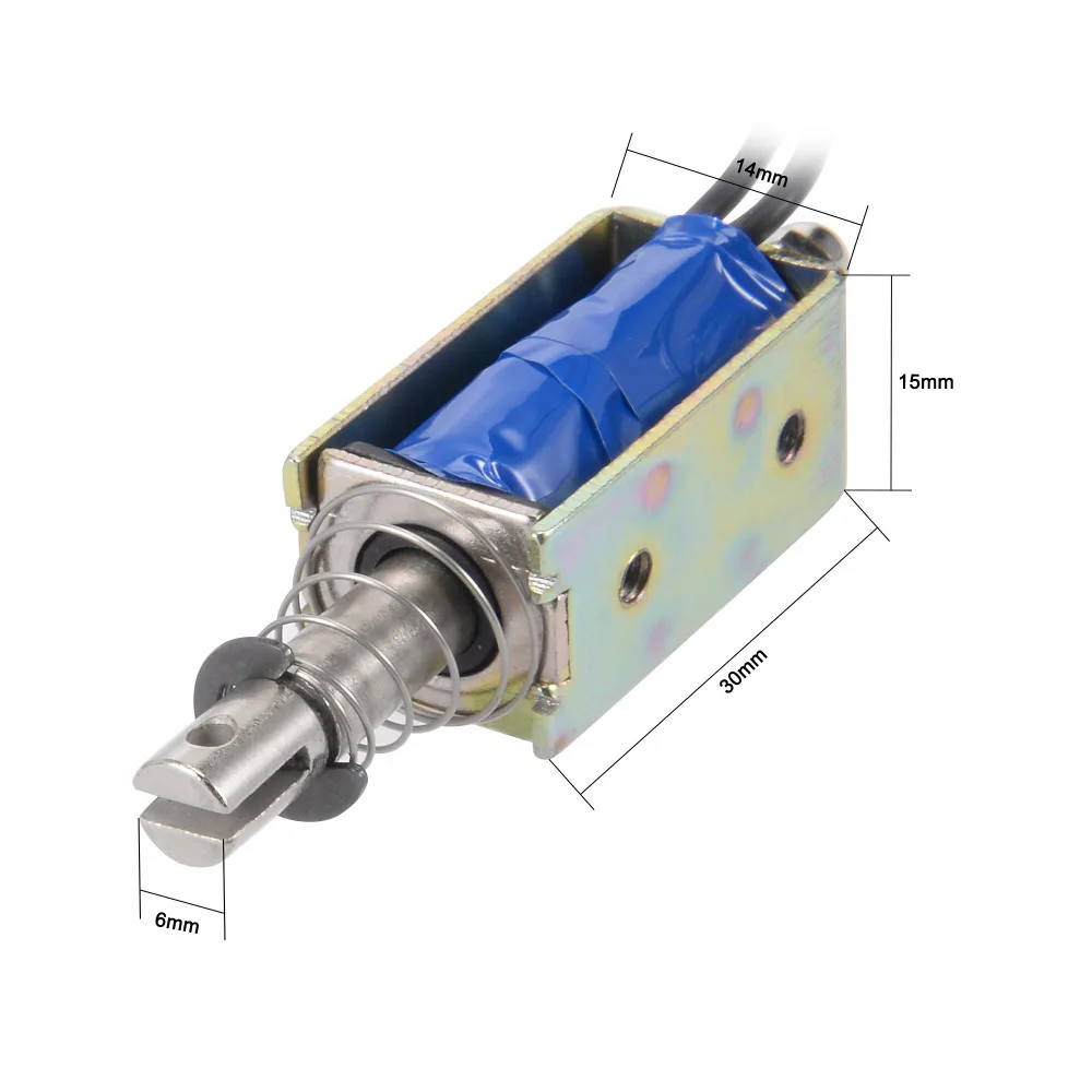 Dc 12 В 1A 10 мм двухтактный тип открытой рамки электромагнита 30 мм x 15 мм x 14 мм( д** т) скидки до 50