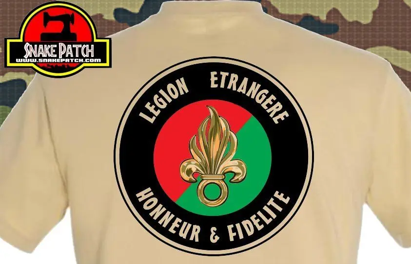 Legion etangere-Honneur Et Fidelite Rei Rep Tan футболка Teesh Мужская креативная Повседневная футболка с короткими рукавами Новинка Мужская футболка с длинными рукавами