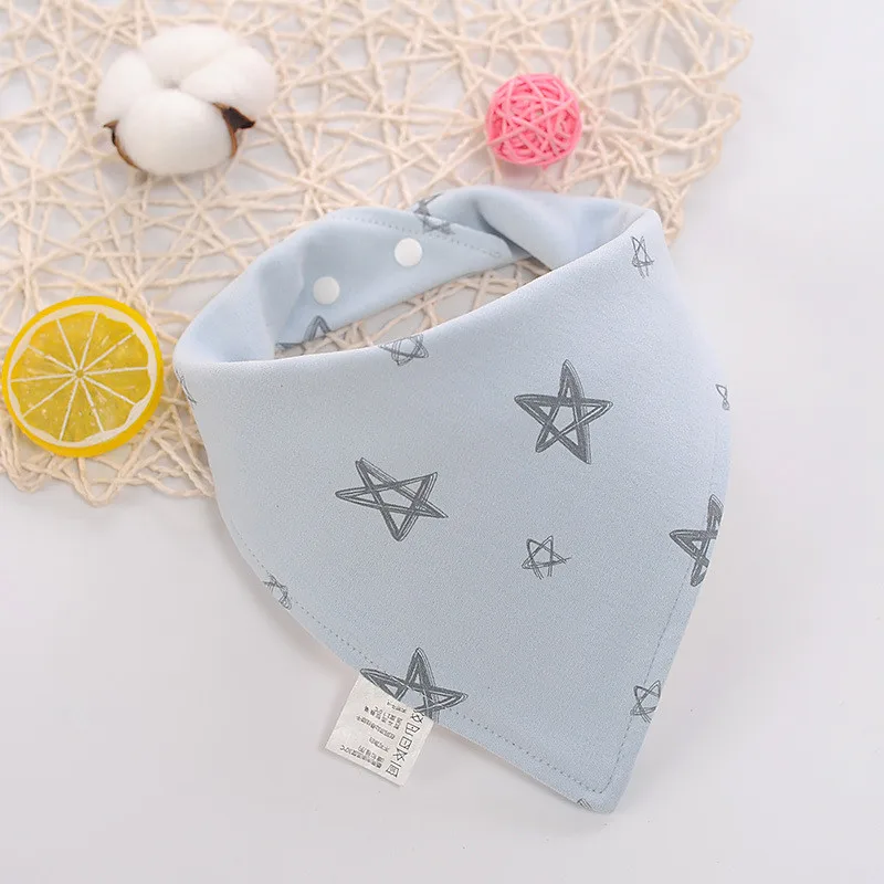 

Cotton Bandana Bibs Baby Babador Feeding Smock Infant Burp Cloths Cartoon Triangle Saliva Towel Baby Eating Accessory Soft Stuff